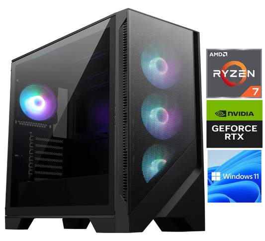 CLASS III Ryzen 7 PC┃Ryzen 7 8-core┃RTX 3080 10GB┃2TB NVMe SSD┃32GB DDR5┃Win10/11